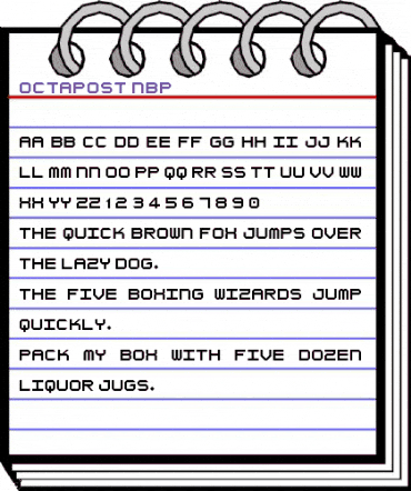 Octapost NBP Regular animated font preview Octapost NBP Regular animated font preview