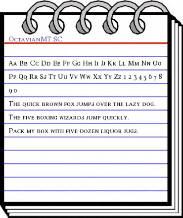 OctavianMT SC Regular animated font preview OctavianMT SC Regular animated font preview
