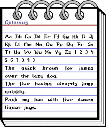 Octavius Regular animated font preview Octavius Regular animated font preview
