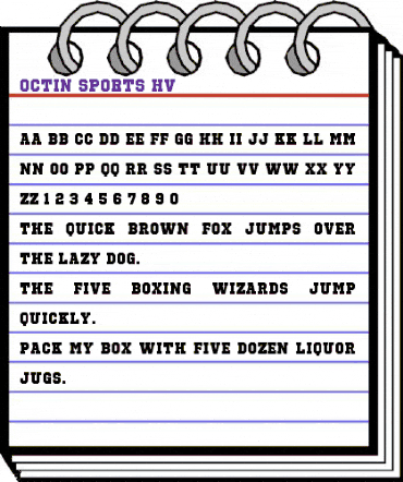 Octin Sports Heavy animated font preview Octin Sports Heavy animated font preview