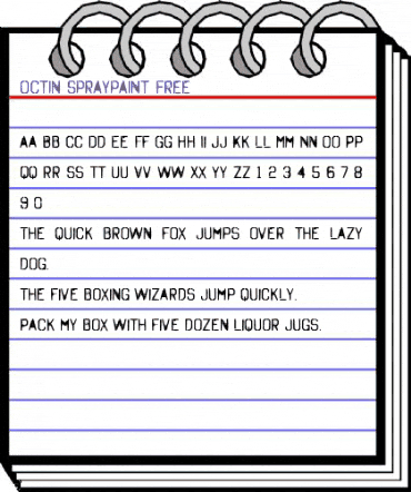 Octin Spraypaint Free Regular animated font preview Octin Spraypaint Free Regular animated font preview