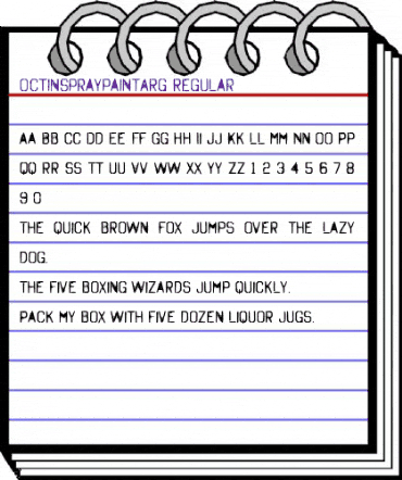 Octin Spraypaint A Regular animated font preview Octin Spraypaint A Regular animated font preview