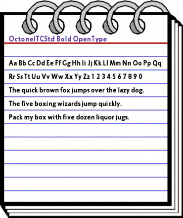 Octone ITC Std Bold animated font preview