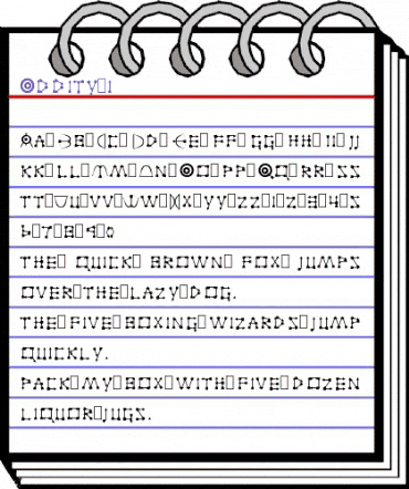Oddity 1 Regular animated font preview Oddity 1 Regular animated font preview