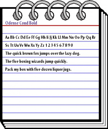 Odense Cond Bold animated font preview Odense Cond Bold animated font preview