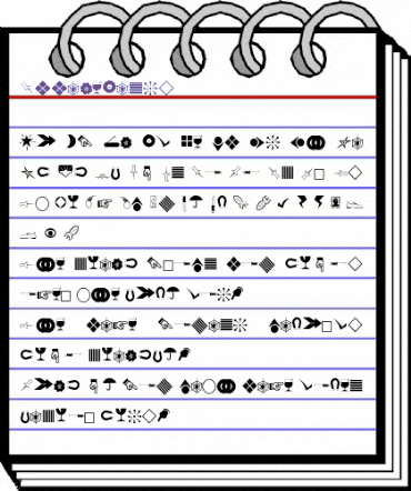 OfficeDings Regular animated font preview