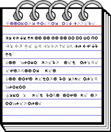 Officina Display ITC Arrows Regular animated font preview Officina Display ITC Arrows Regular animated font preview