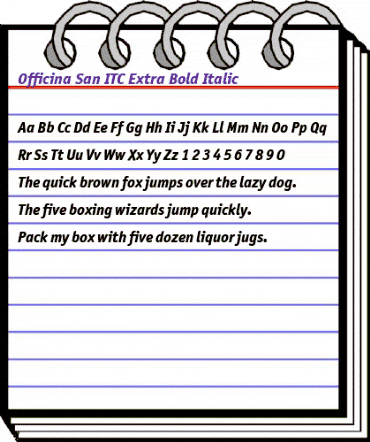 OfficinaSanITCMedium Bold Italic animated font preview OfficinaSanITCMedium Bold Italic animated font preview