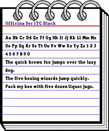 OfficinaSerITCBlack Regular animated font preview OfficinaSerITCBlack Regular animated font preview