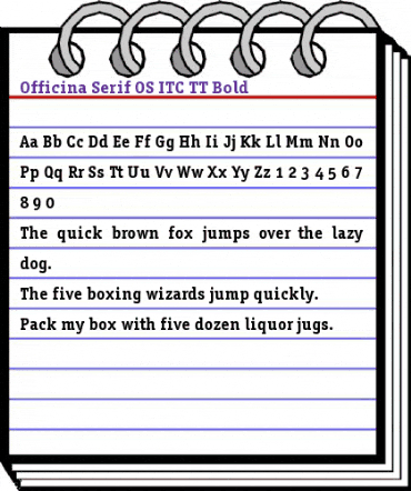 Officina Serif OS ITC TT Bold animated font preview Officina Serif OS ITC TT Bold animated font preview