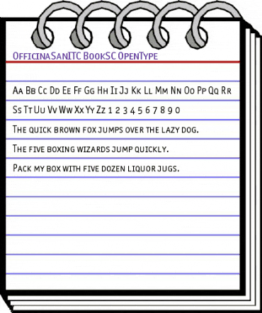 OfficinaSanITC BookSC animated font preview OfficinaSanITC BookSC animated font preview