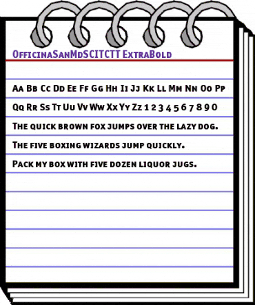 OfficinaSanMdSCITCTT ExtraBold animated font preview OfficinaSanMdSCITCTT ExtraBold animated font preview