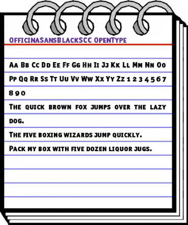 OfficinaSansBlackSCC Regular animated font preview OfficinaSansBlackSCC Regular animated font preview