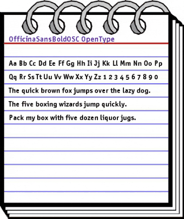 OfficinaSansBoldOSC Regular animated font preview OfficinaSansBoldOSC Regular animated font preview