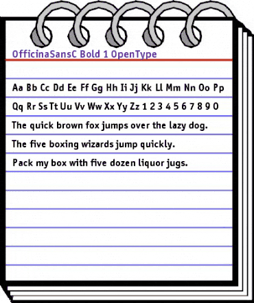 OfficinaSansC Bold animated font preview OfficinaSansC Bold animated font preview