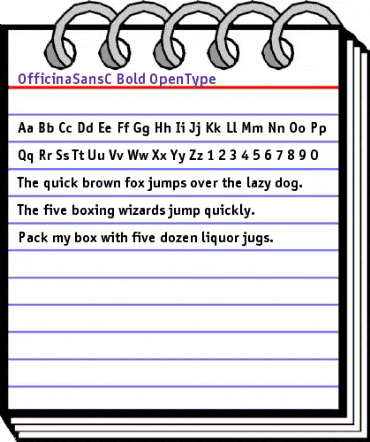 OfficinaSansC Regular animated font preview OfficinaSansC Regular animated font preview