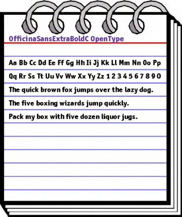 OfficinaSansExtraBoldC Regular animated font preview OfficinaSansExtraBoldC Regular animated font preview