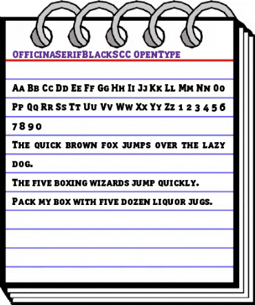OfficinaSerifBlackSCC Regular animated font preview OfficinaSerifBlackSCC Regular animated font preview