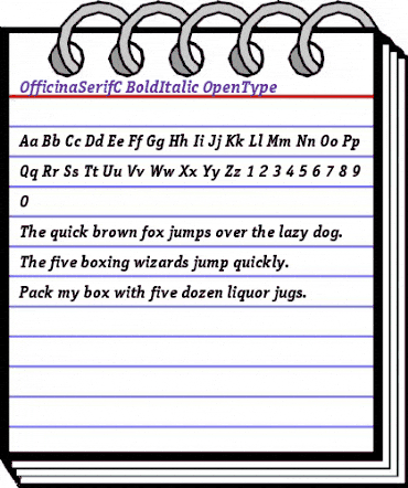 OfficinaSerifC Regular animated font preview OfficinaSerifC Regular animated font preview