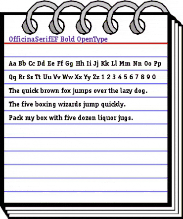 OfficinaSerifEF Bold animated font preview OfficinaSerifEF Bold animated font preview