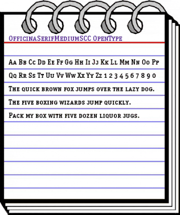 OfficinaSerifMediumSCC Regular animated font preview OfficinaSerifMediumSCC Regular animated font preview