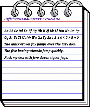 OfficinaSerOSITCTT ExtBoldIta animated font preview OfficinaSerOSITCTT ExtBoldIta animated font preview