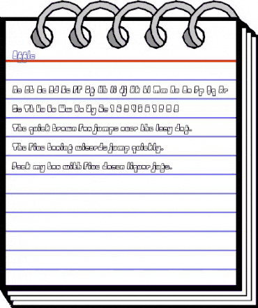 Oggle Regular animated font preview