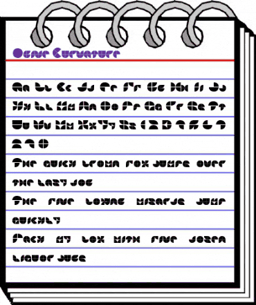 Ogive Curvature Regular animated font preview Ogive Curvature Regular animated font preview