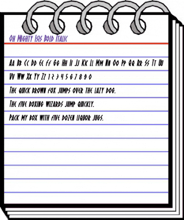 Oh Mighty Isis Bold Italic Bold Italic animated font preview Oh Mighty Isis Bold Italic Bold Italic animated font preview