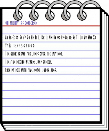 Oh Mighty Isis Condensed Condensed animated font preview Oh Mighty Isis Condensed Condensed animated font preview