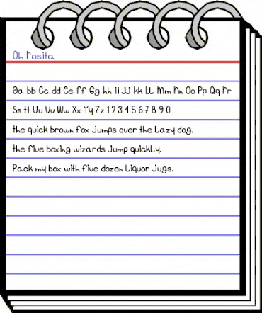 Oh_Rosita Regular animated font preview