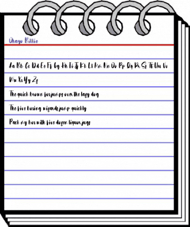Ohayo Billie Regular animated font preview Ohayo Billie Regular animated font preview