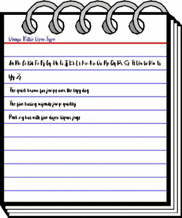 Ohayo Billie Regular animated font preview Ohayo Billie Regular animated font preview