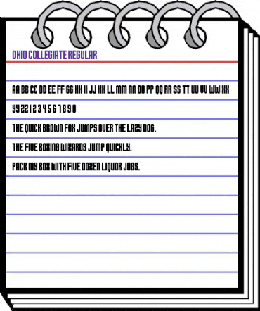 Ohio Collegiate Regular animated font preview Ohio Collegiate Regular animated font preview