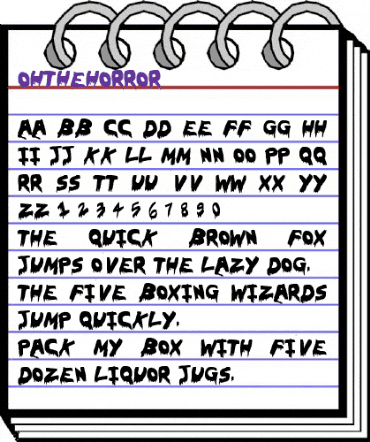 OhTheHorror Regular animated font preview OhTheHorror Regular animated font preview