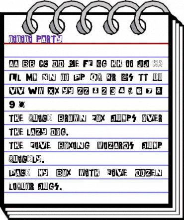 oi!oi!oi! party Regular animated font preview oi!oi!oi! party Regular animated font preview