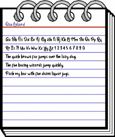 Oise Leliord Regular animated font preview