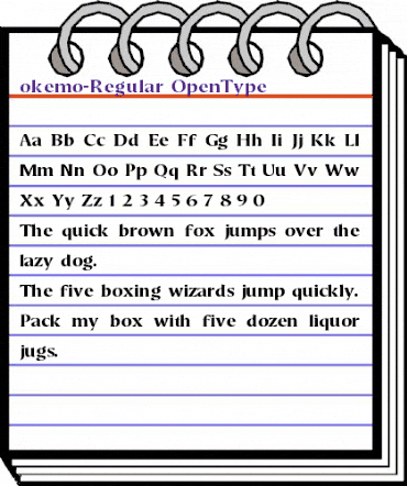 okemo Regular animated font preview okemo Regular animated font preview