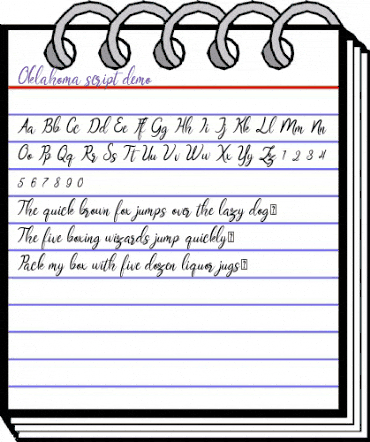 Oklahoma Script Regular animated font preview Oklahoma Script Regular animated font preview