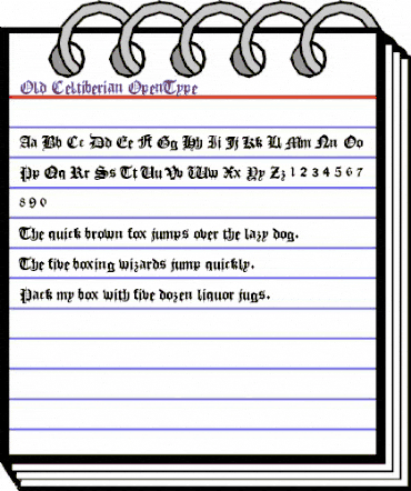 Old Celtiberian Regular animated font preview Old Celtiberian Regular animated font preview