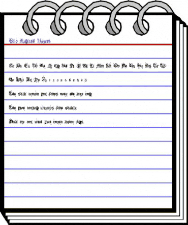 Old English Hearts Regular animated font preview Old English Hearts Regular animated font preview