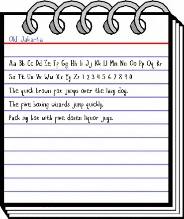 Old Jakarta Regular animated font preview Old Jakarta Regular animated font preview