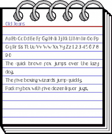 Old Jeans Regular animated font preview Old Jeans Regular animated font preview