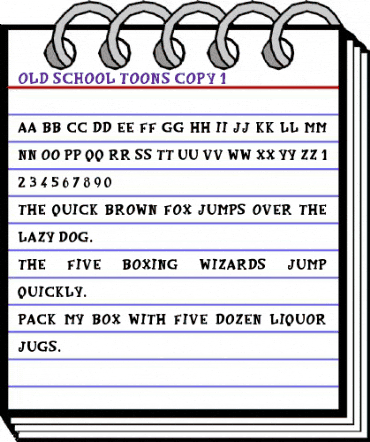 Old School Toons Regular animated font preview Old School Toons Regular animated font preview