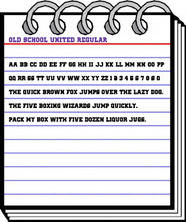Old School United Regular animated font preview Old School United Regular animated font preview
