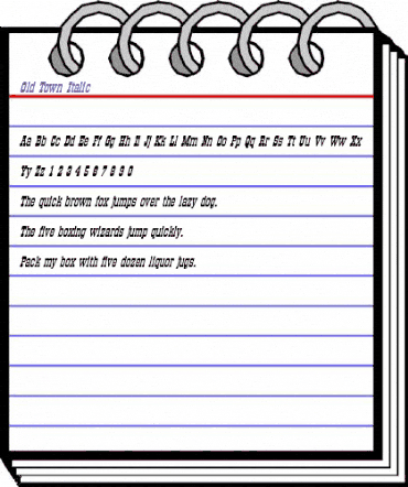 Old-Town Italic Italic animated font preview Old-Town Italic Italic animated font preview