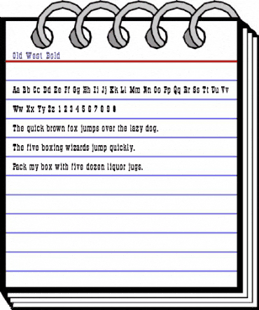 Old West Bold Regular animated font preview Old West Bold Regular animated font preview