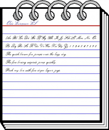 OPTI Venetian Script animated font preview