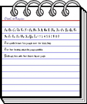 OldeCrilt Regular animated font preview OldeCrilt Regular animated font preview