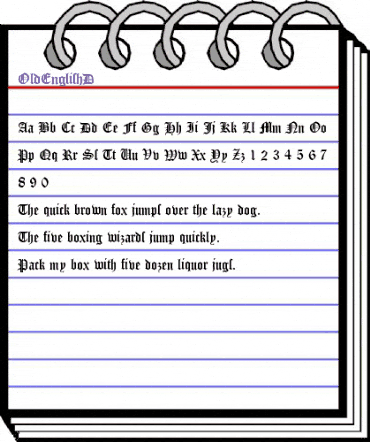 OldEnglishD Regular animated font preview OldEnglishD Regular animated font preview